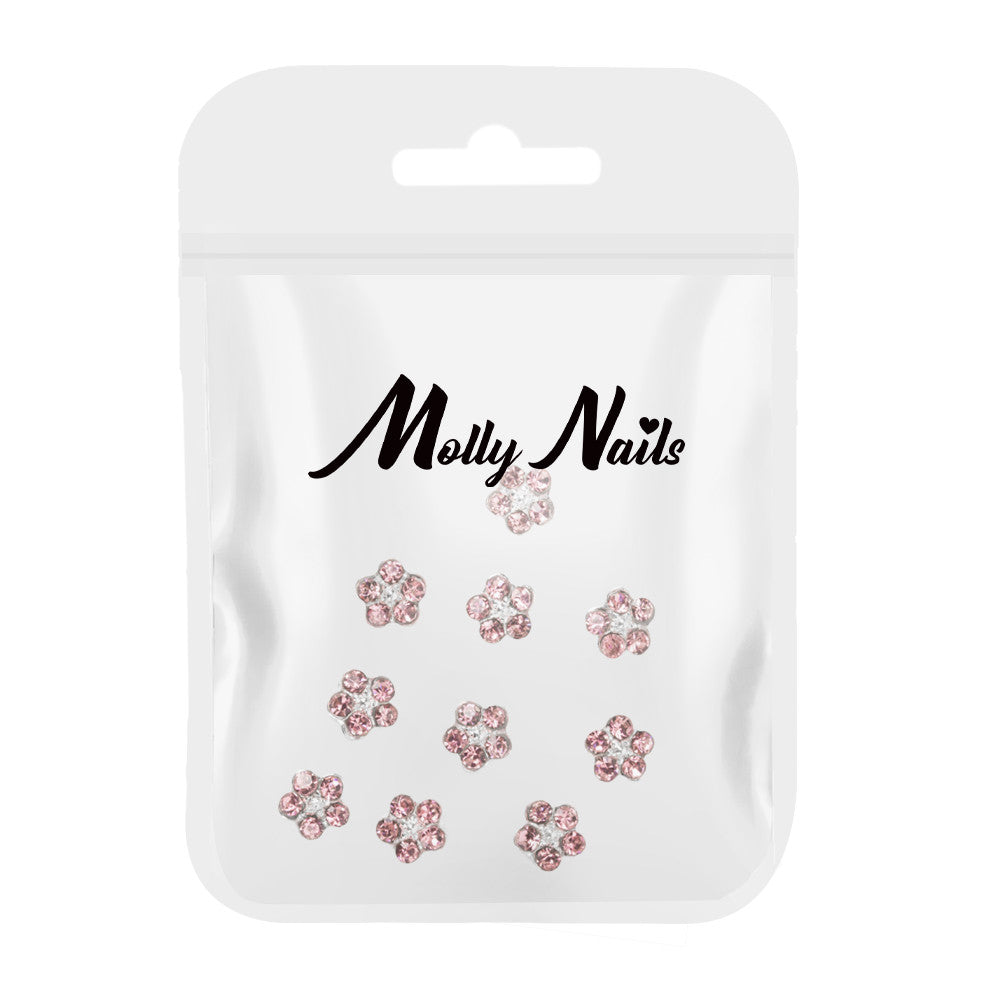 Molly Nails Ozdoby Do Paznokci Kwiatki 3D K1123 10 Szt.