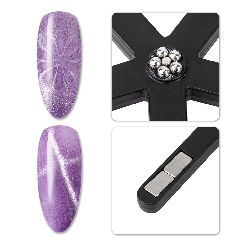 Magnetyzer Gwiazdka 6w1 Do Kociego Oka Cat Eye Czarny