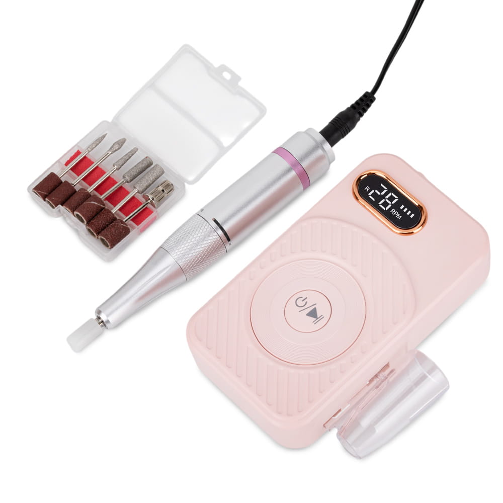Frezarka Do Paznokci 50W Do Manicure Pedicure Różowa 110 45 000 Obrotów