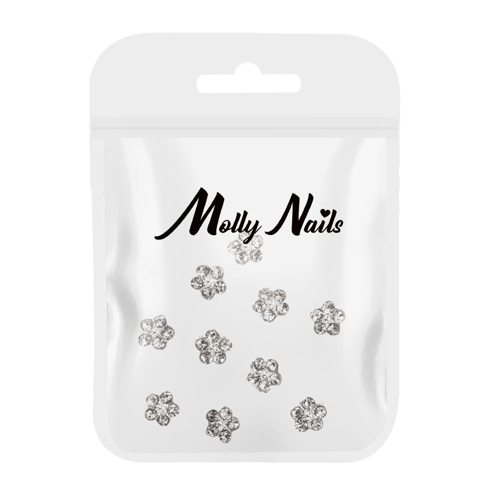 Molly Nails Ozdoby Do Paznokci Kwiatki 3D K1122 10 Szt.