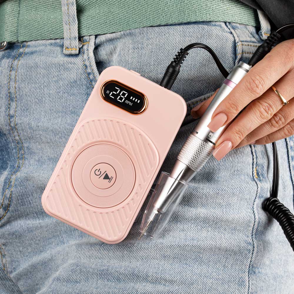 Frezarka Do Paznokci 50W Do Manicure Pedicure Różowa 110 45 000 Obrotów