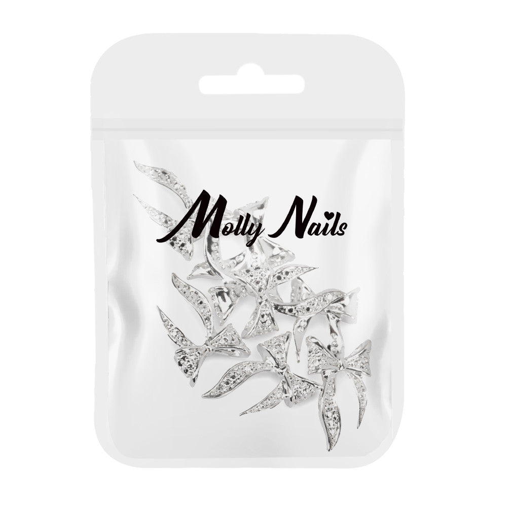 Molly Nails Ozdoby Do Paznokci Kokardki 3D Nr 1 10 Szt