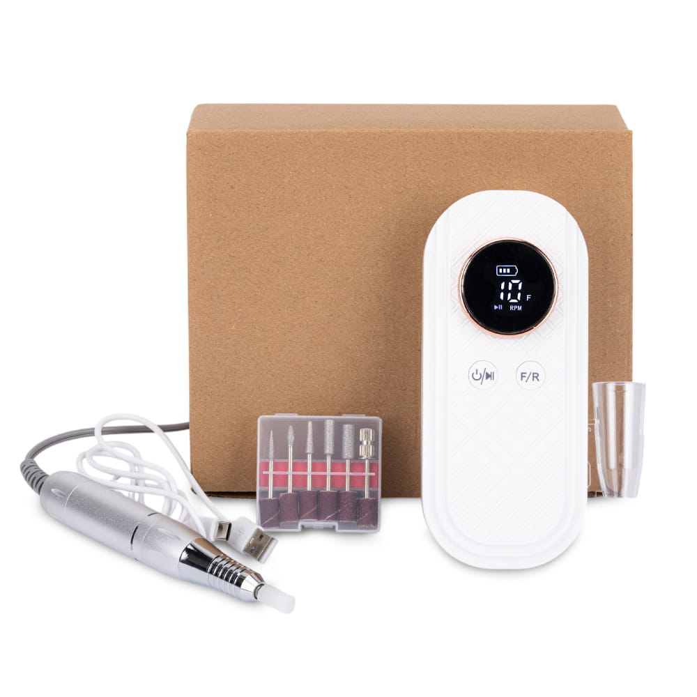 Frezarka Do Paznokci 50W Do Manicure Pedicure Biała 111 35 000 Obrotów