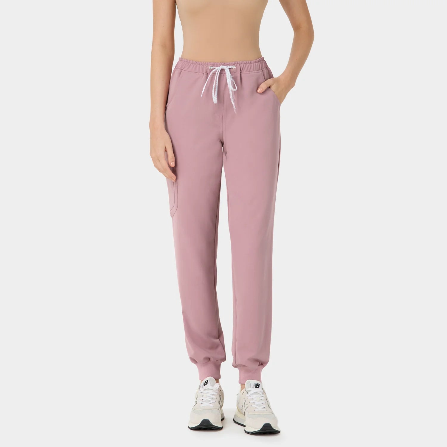 Vena Spodnie Medyczne Joggery - Blossom Pink