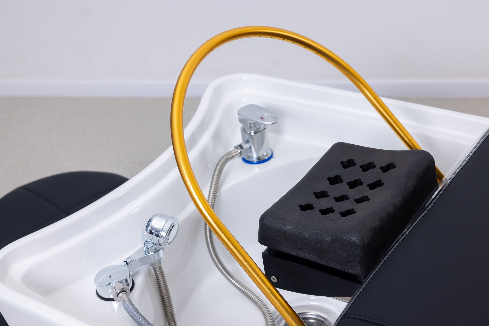 Simply Beauty Simply Head Spa Wanna Spa SIMPLY Head Z Misą Ceramiczną, LED, Podwójna Szafka Black