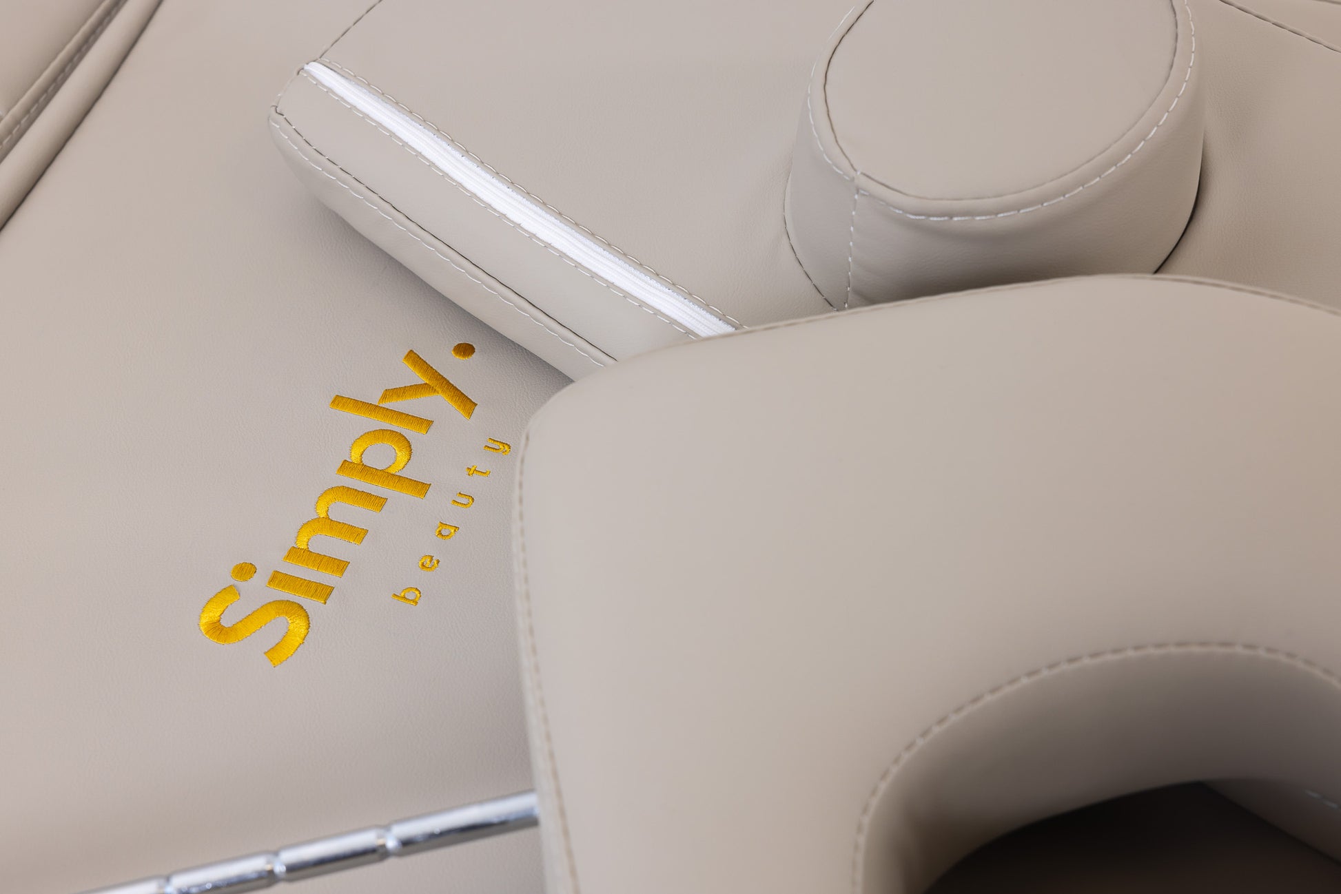 Simply Beauty Simply Head SPA Wanna z Ceramiczną Miską I Drewnianą Podstawą, Beżowa