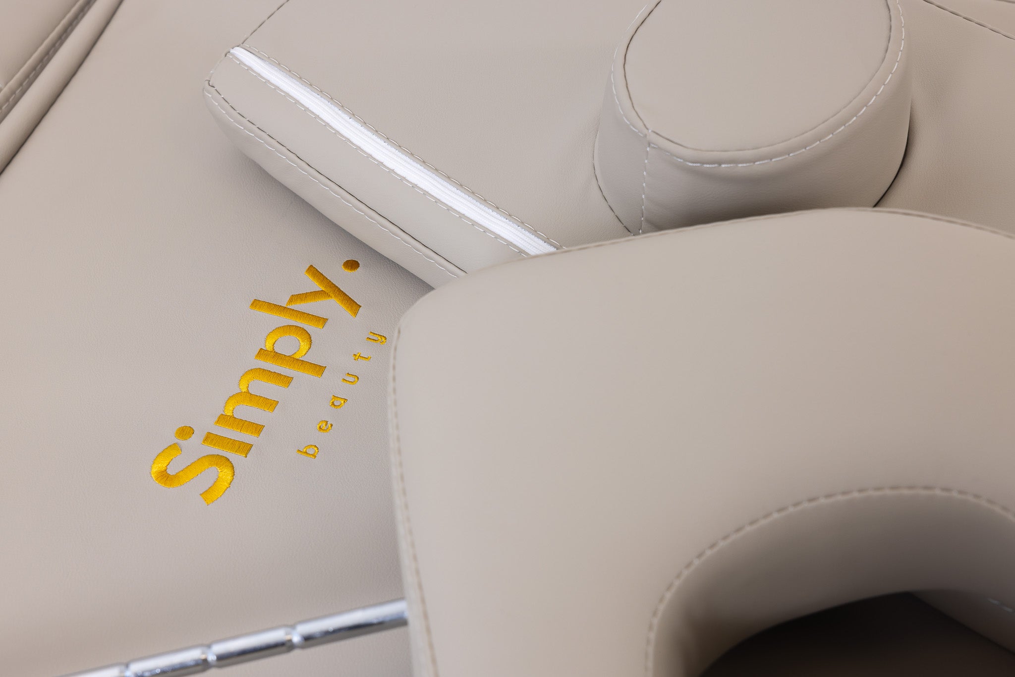 Simply Beauty Simply Head SPA Wanna z Ceramiczną Miską I Drewnianą Podstawą, Beżowa