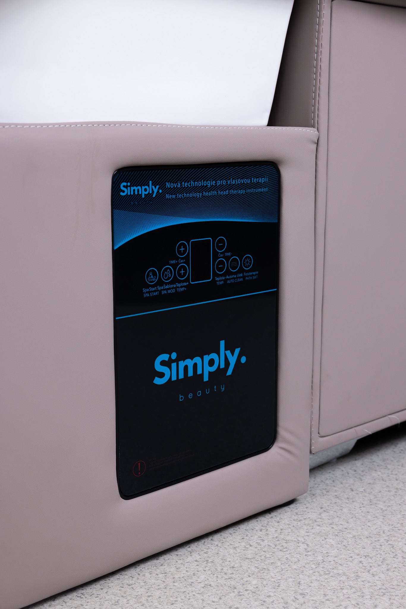 Simply Beauty Simply Head Spa Wanna Spa SIMPLY Head Z Misą Ceramiczną, LED, Podwójna Szafka Lila
