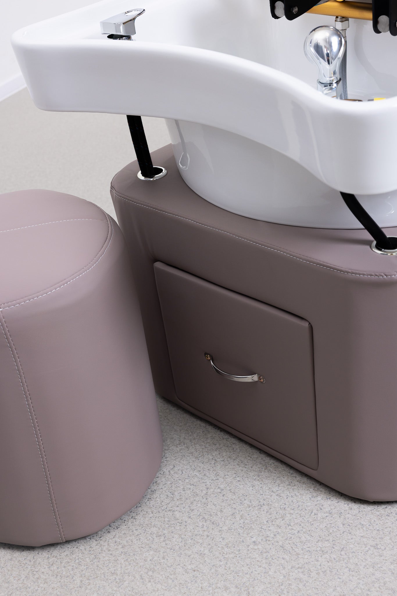 Simply Beauty Simply Head Spa Wanna Spa SIMPLY Head Z Misą Ceramiczną, LED, Podwójna Szafka Lila