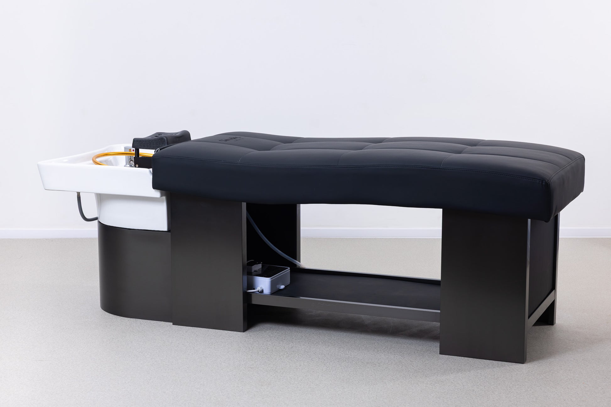 Simply Beauty Simply Head Spa Wanna Spa SIMPLY Head Z Misą Ceramiczną, Podstawą Chromowaną W Kolorze Czarnym, Czarna