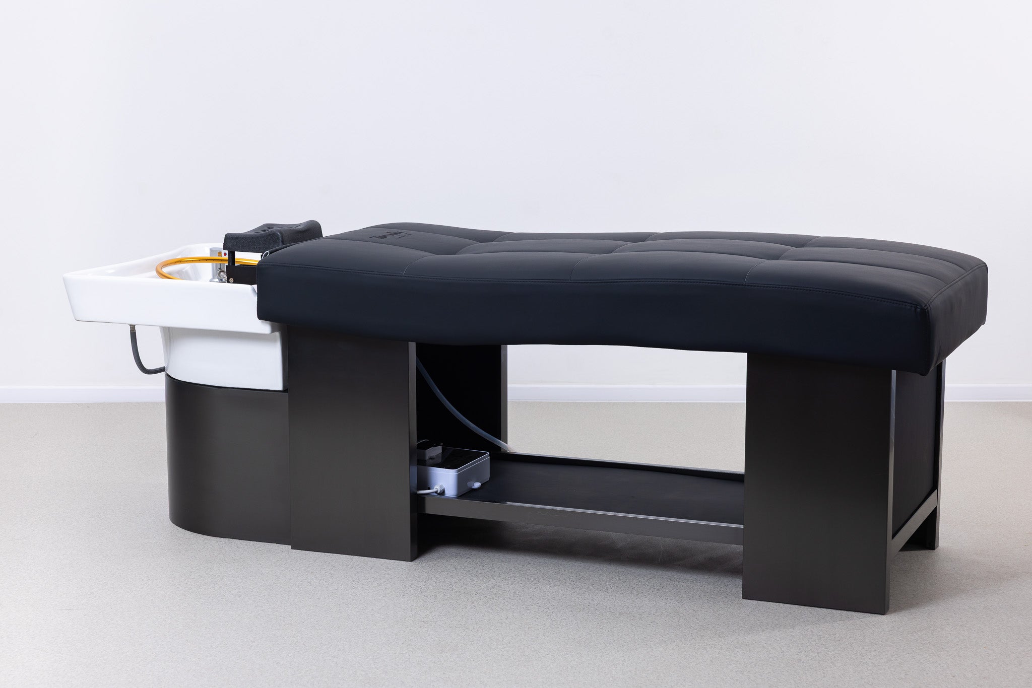 Simply Beauty Simply Head Spa Wanna Spa SIMPLY Head Z Misą Ceramiczną, Podstawą Chromowaną W Kolorze Czarnym, Czarna