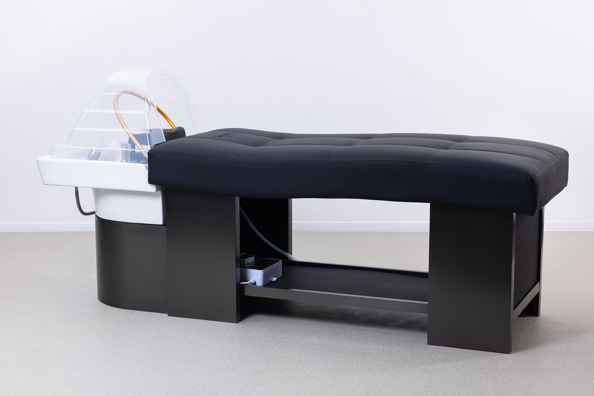 Simply Beauty Simply Head Spa Wanna Spa SIMPLY Head Z Misą Ceramiczną, Podstawą Chromowaną W Kolorze Czarnym, Czarna