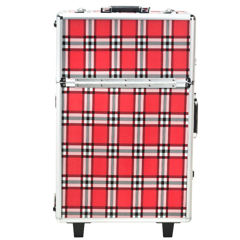 KUFER KOSMETYCZNY S-015 RED GRID