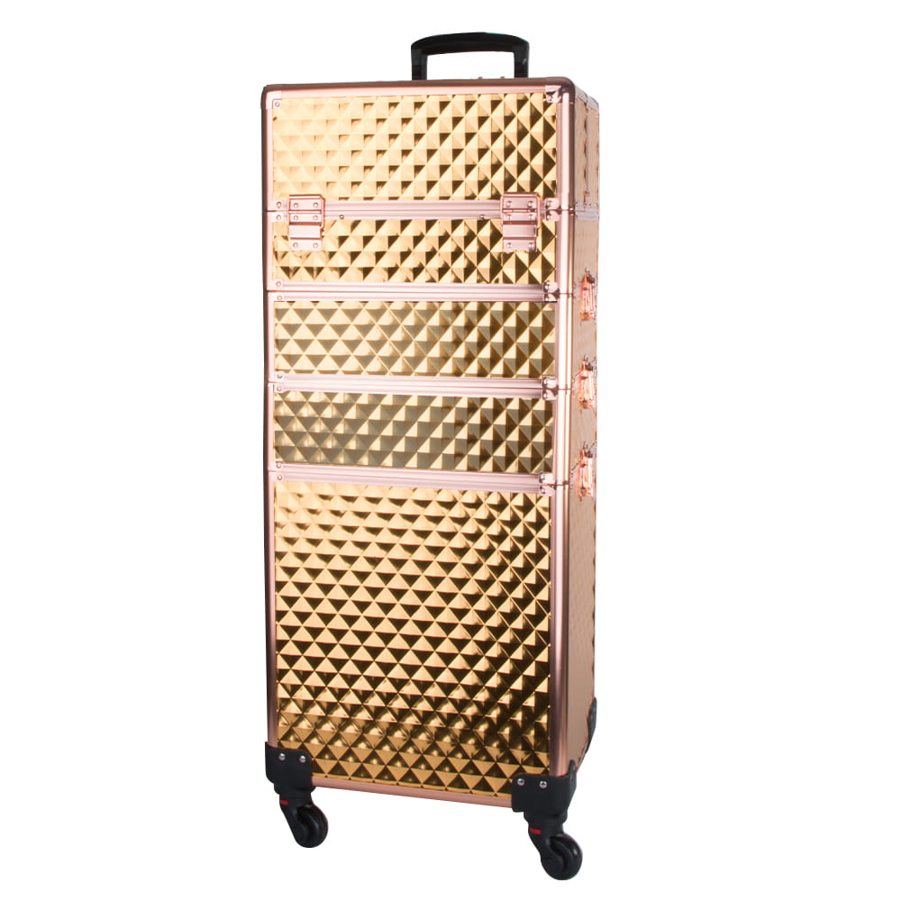 Kuferek Kosmetyczny Trolley z Golden Diament