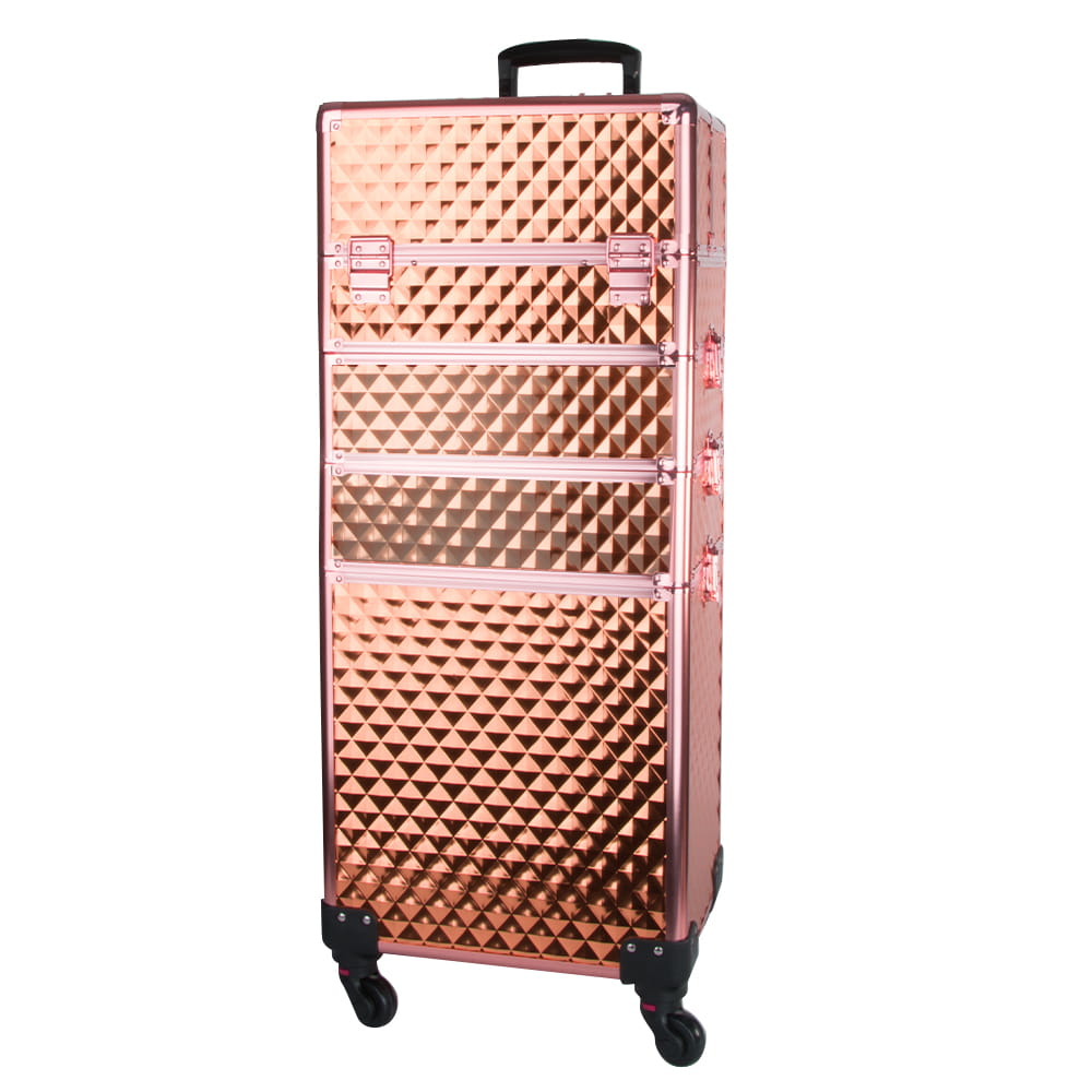 Kuferek Kosmetyczny Trolley Rose Gold