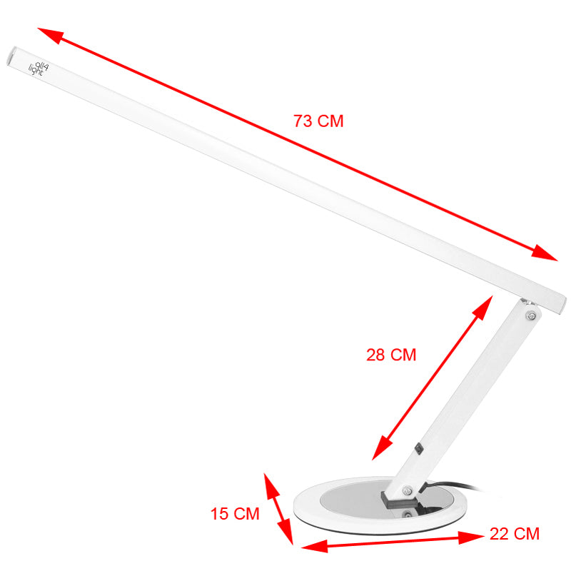 LAMPA NA BIURKO SLIM 20W BIAŁA ALL4LIGHT