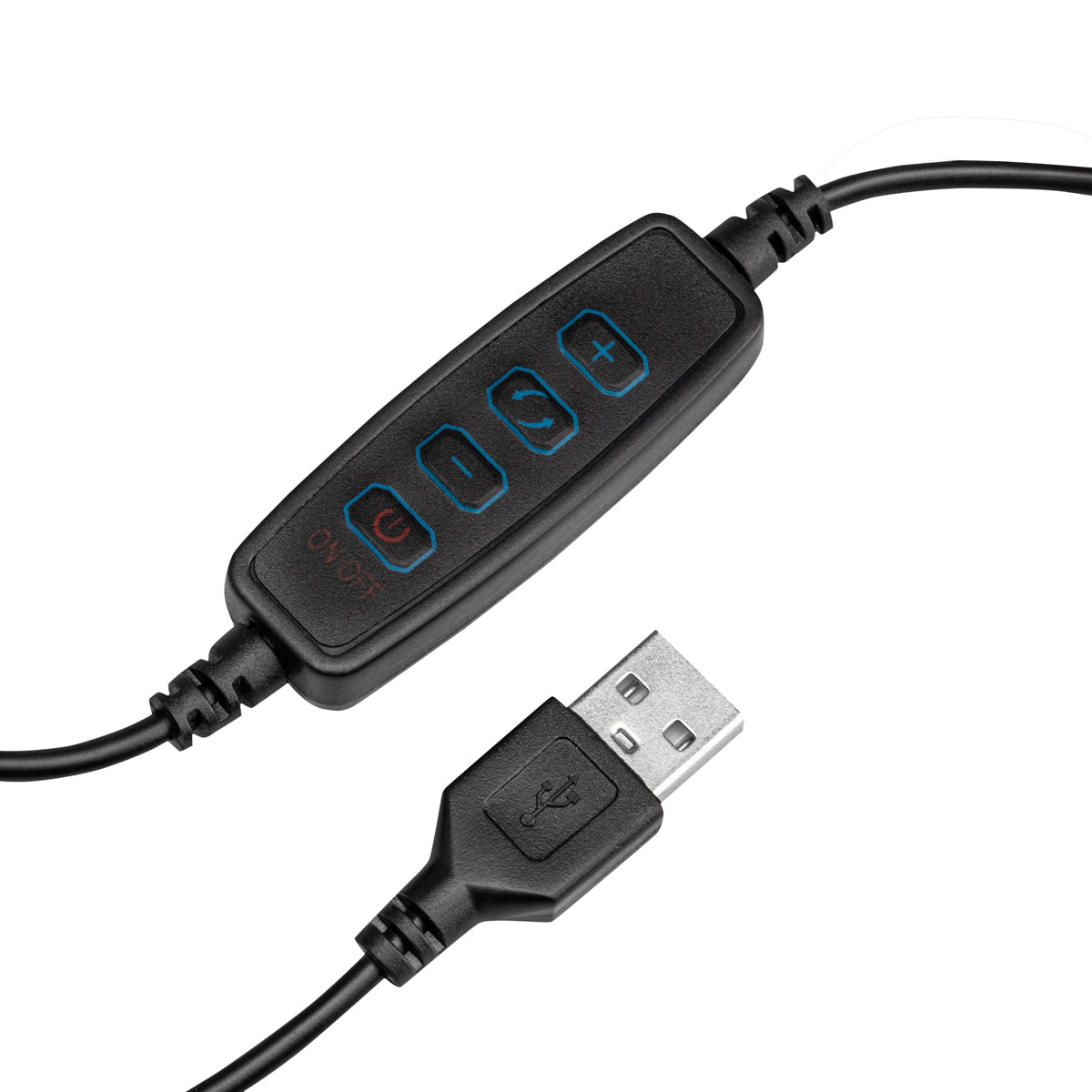 LAMPKA LUPA LED SNAKE RING NA BIURKO CZARNA