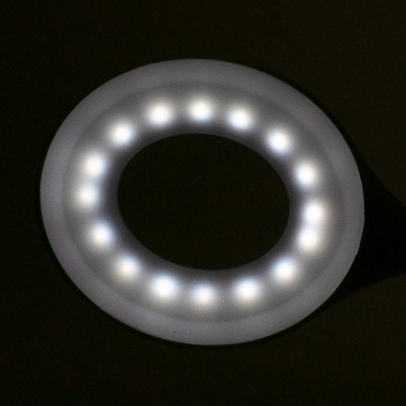 LAMPKA RING LED SNAKE NA BIURKO BIAŁA