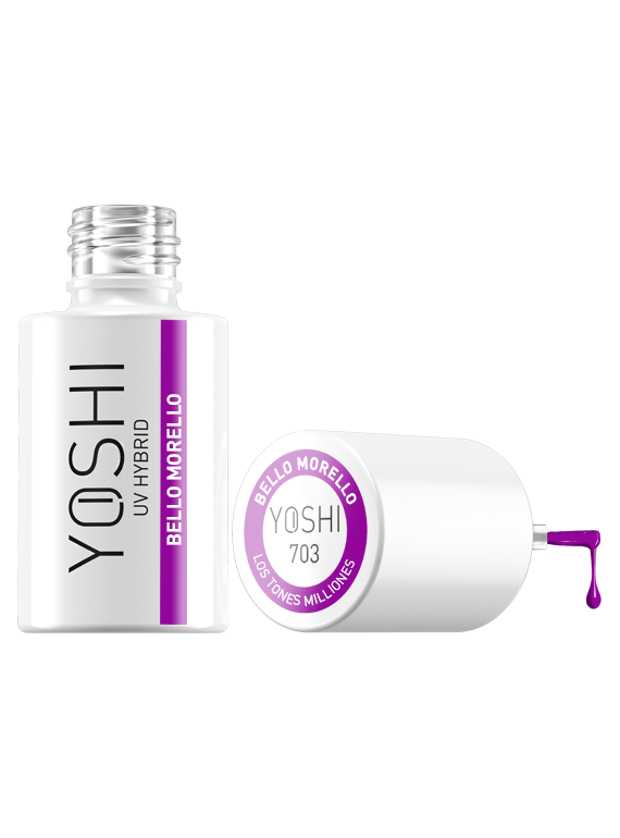 Yoshi - Lakier Hybrydowy 703 Bello Morello 6ml