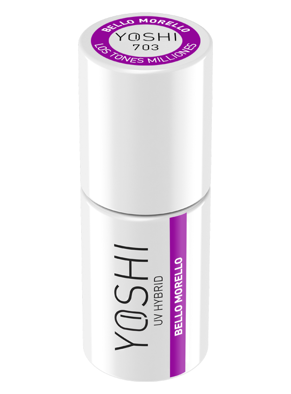 Yoshi - Lakier Hybrydowy 703 Bello Morello 6ml
