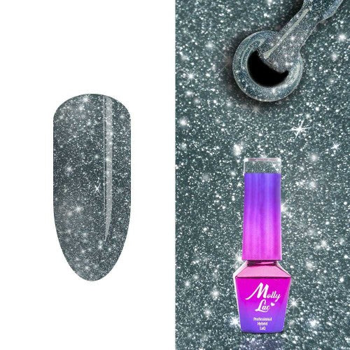 Lakier Hybrydowy MollyLac Flashing Lights Bling It Back 5ml nr 567