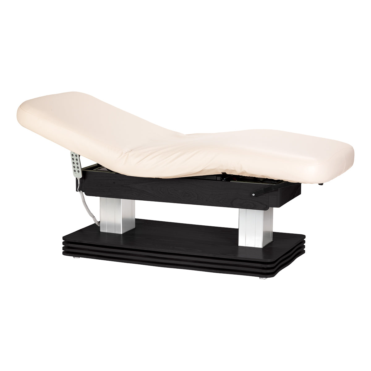 Leżanka SPA Sillon Comfort kremowa z czarną podstawą