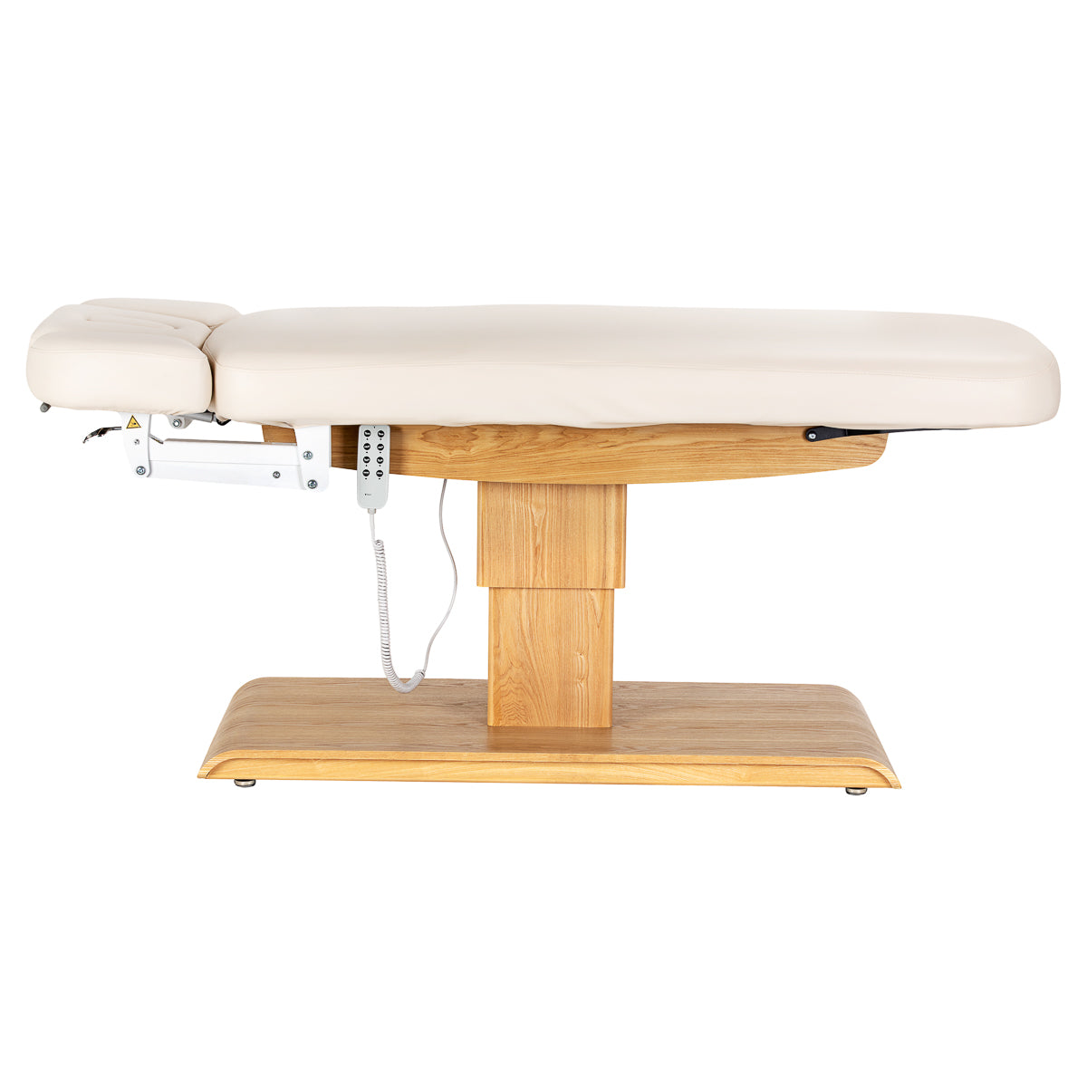 Leżanka SPA Sillon Relax kremowa z jasnobrązową podstawą