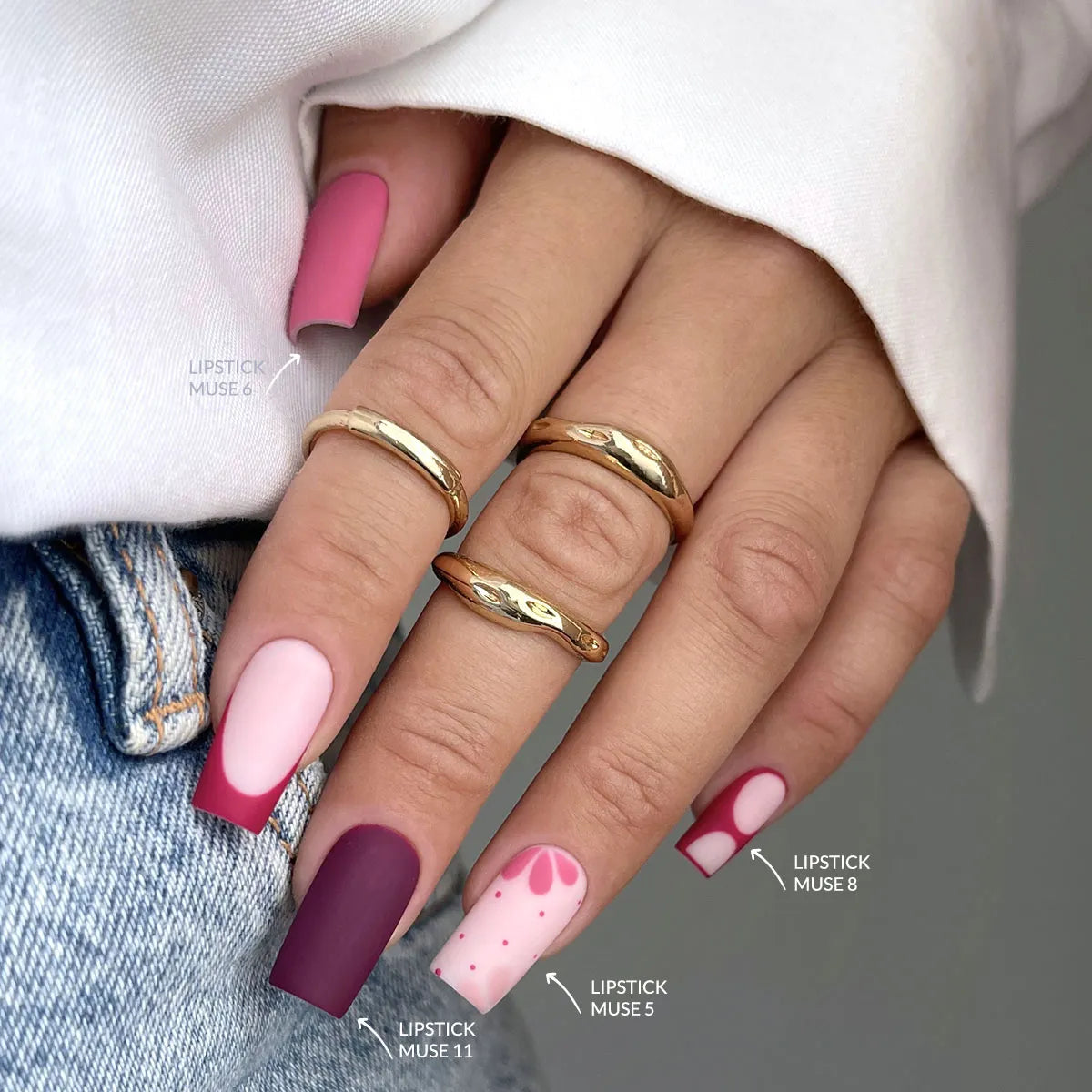 Claresa Lakier hybrydowy Lipstick Muse 5 Pudrowy róż 5 g