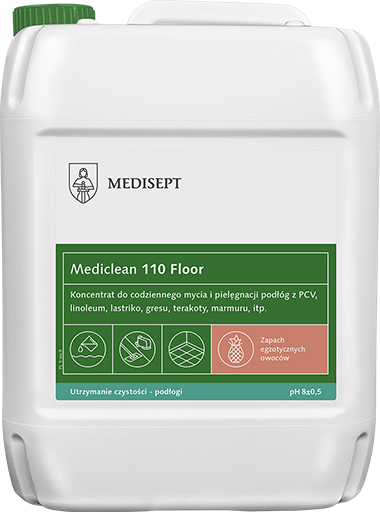 Mediclean 110 Floor 5L - Koncentrat do Mycia i Pielęgnacji Podłóg - Zapach Owoców Egzotycznych