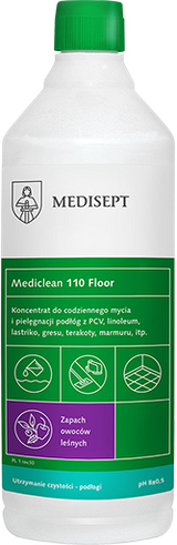 Mediclean 110 Floor 1L - Koncentrat do Mycia i Pielęgnacji Podłóg - Zapach Owoców Leśnych
