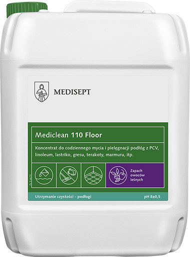 Mediclean 110 Floor 5L - Koncentrat do Mycia i Pielęgnacji Podłóg - Zapach Owoców Leśnych