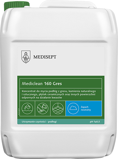 Mediclean 160 Gres 5L - Koncentrat do Mycia Podłóg z Gresu - Zapach Neutralny