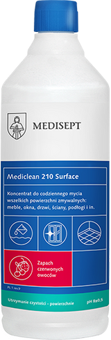 Mediclean 210 Surface 1L - Koncentrat do Codziennego Mycia Powierzchni - Zapach Czerwonych Owoców