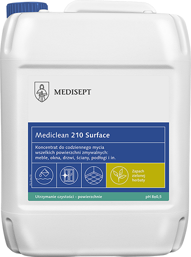 Mediclean 210 Surface 5L - Koncentrat do Codziennego Mycia Powierzchni - Zapach Zielonej Herbaty