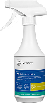 Mediclean 211 Office 500ml - Pianka do Mycia Powierzchni - Zapach Zielonej Herbaty