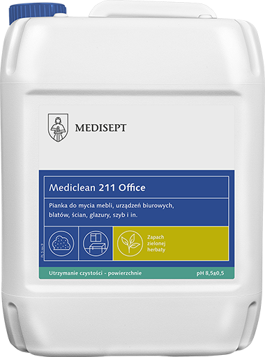 Mediclean 211 Office 5L - Pianka do Mycia Powierzchni - Zapach Zielonej Herbaty