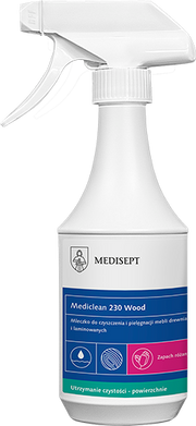 Mediclean 230 Wood 500ml - Mleczko do Czyszczenia Powierzchni Drewnianych - Zapach Różany