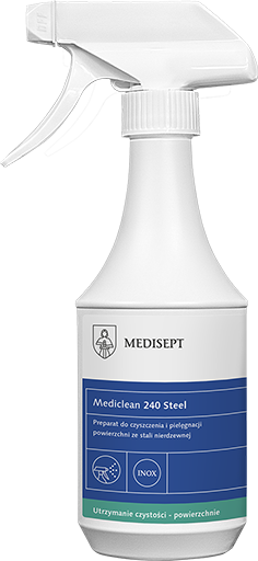 Mediclean 240 Steel 500ml - Preparat do Czyszczenia Powierzchni ze Stali Nierdzewnej