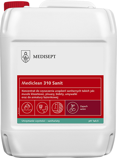 Mediclean 310 Sanit 5L - Koncentrat do Czyszczenia Powierzchni Sanitarnych - Zapach Wiśni