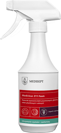 Mediclean 311 Foam 500ml - Pianka do Czyszczenia Armatury Łazienkowej i Kuchennej - Zapach Czarnych Winogron
