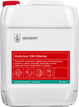 Mediclean 330 Chlorine 5L - Preparat do Czyszczenia i Wybielania Powierzchni Sanitarnych
