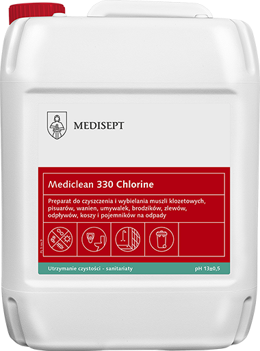 Mediclean 330 Chlorine 5L - Preparat do Czyszczenia i Wybielania Powierzchni Sanitarnych