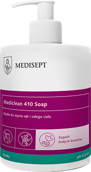 Mediclean 410 Soap 500ml - Mydło w Płynie - Zapach Białych Kwiatów