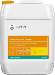 Mediclean 510 Dishes 5L - Płyn do Ręcznego Mycia Naczyń - Zapach Cytrynowy