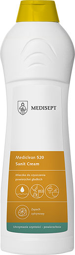 Mediclean 520 Sanit Cream 650g - Mleczko do Czyszczenia Powierzchni - Zapach Cytrynowy