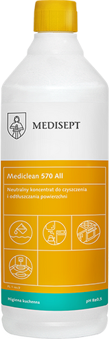 Mediclean 570 All 1L - Neutralny Koncentrat do Czyszczenia i Odtłuszczania Powierzchni