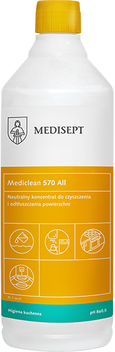 Mediclean 570 All 1L - Neutralny Koncentrat do Czyszczenia i Odtłuszczania Powierzchni