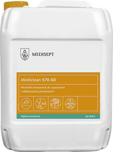 Mediclean 570 All 5L - Neutralny Koncentrat do Czyszczenia i Odtłuszczania Powierzchni