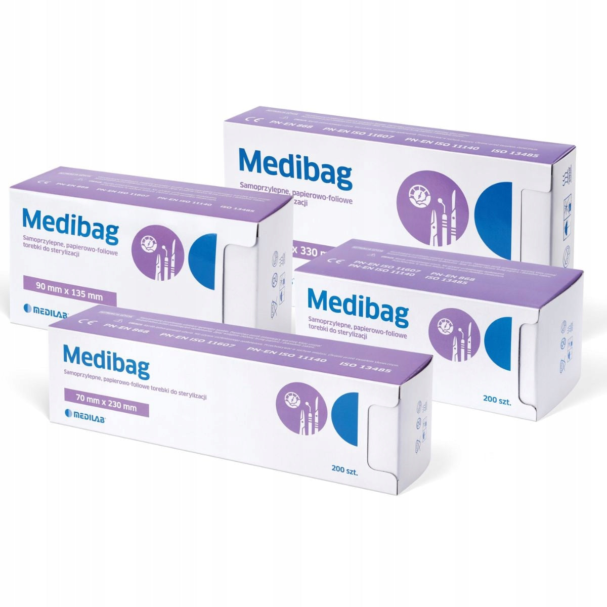 MEDIBAG Torebki Do Sterylizacji 057x105 200szt