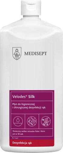 Velodes Silk Płyn Do Higienicznej i Chirurgicznej Dezynfekcji Rąk 1 l